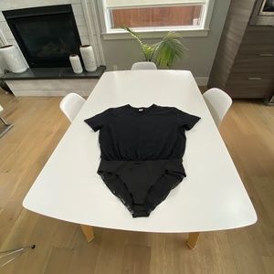 Smash + Tess The T-Shirt Bodysuit in Midnight Black